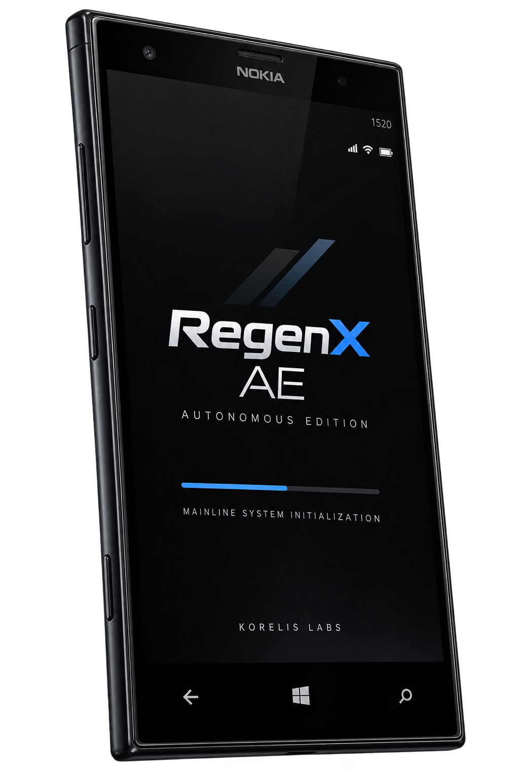 RegenX AE visualization on a Nokia Lumia 1520.